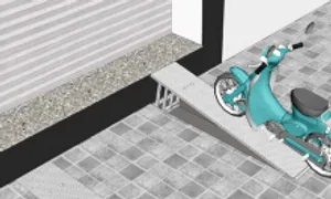 Tôi phải dùng lượng giác tính góc 15 độ bậc thang dắt xe máy Tôi phải dùng lượng giác tính góc 15 độ bậc thang dắt xe máy