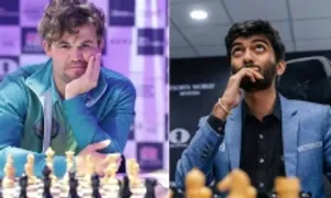 Carlsen đấu Vua cờ Gukesh ở cờ tiêu chuẩn hôm nay